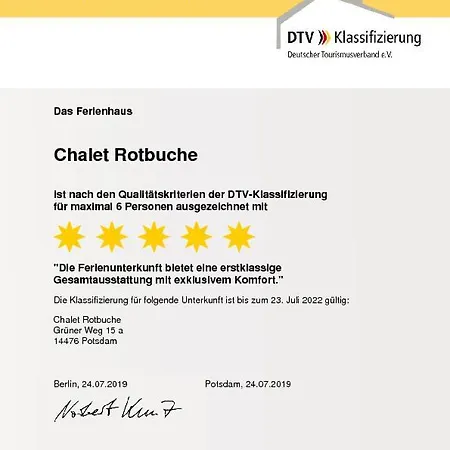 Rotbuche Chalet Potsdam